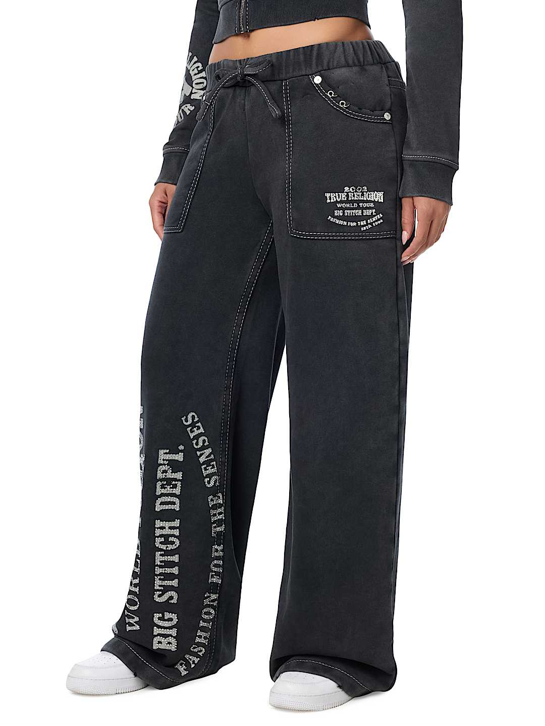 WASHED BIG T PIERCING SWEATPANT