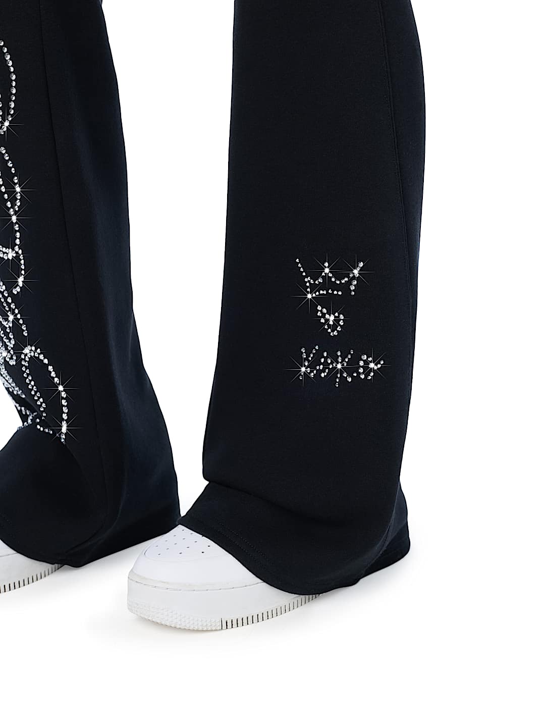 EYELET FOLDOVER BOOTCUT SWEATPANT