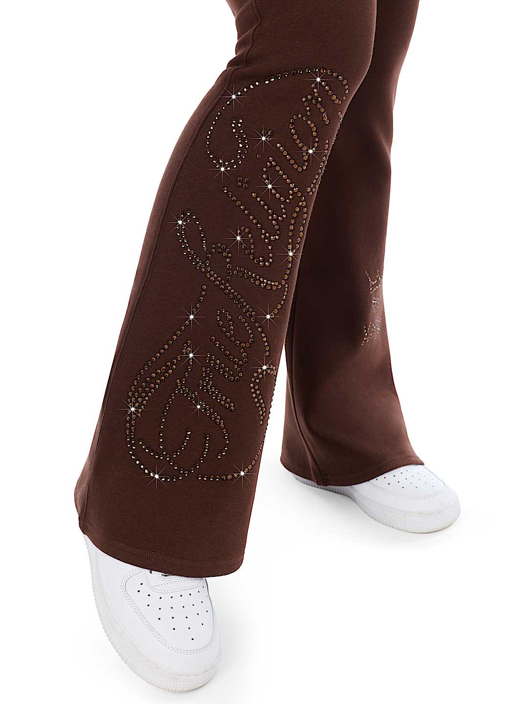EYELET FOLDOVER BOOTCUT SWEATPANT