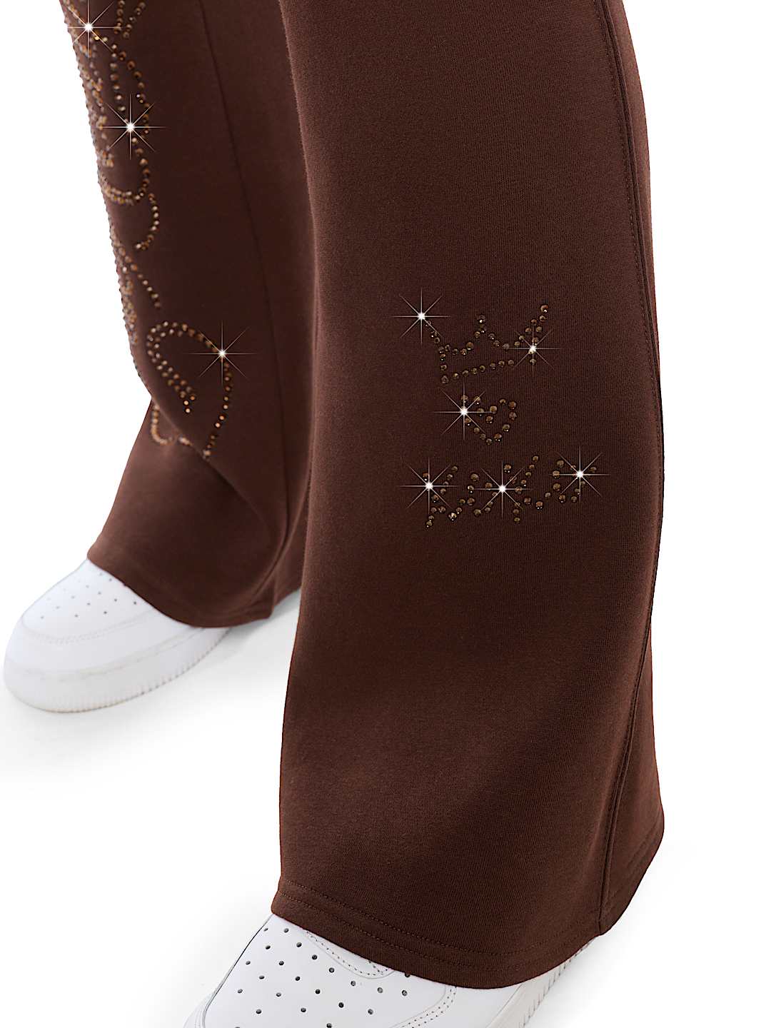 EYELET FOLDOVER BOOTCUT SWEATPANT