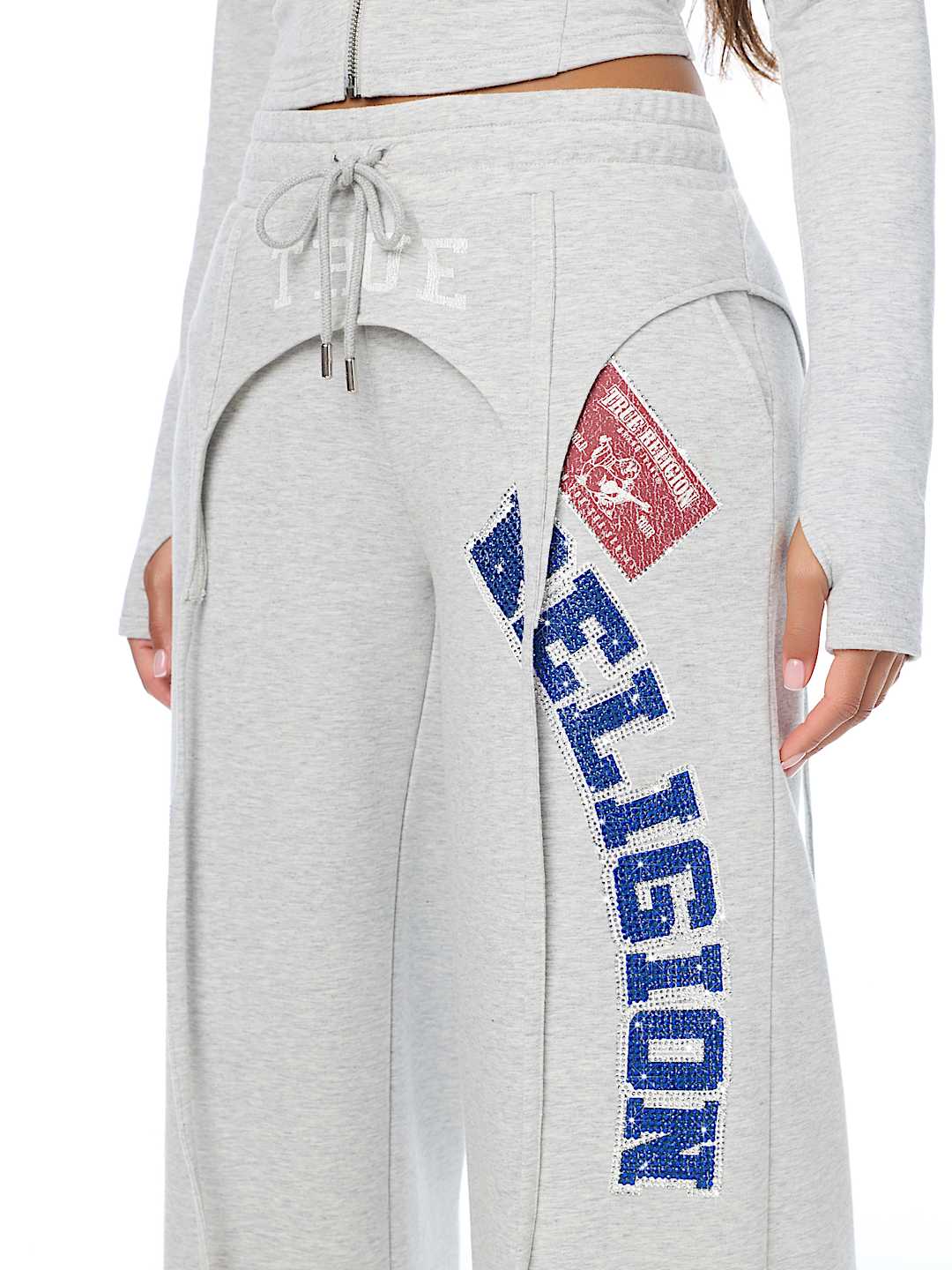 SPORTY GARTER WIDE LEG PANT
