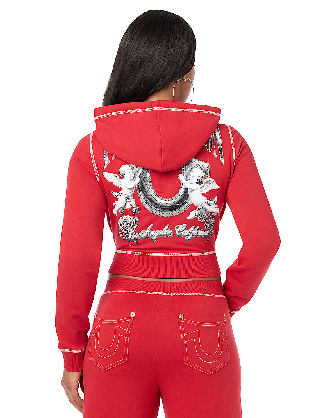 CHROME SHRUNKEN ZIP-UP HOODIE