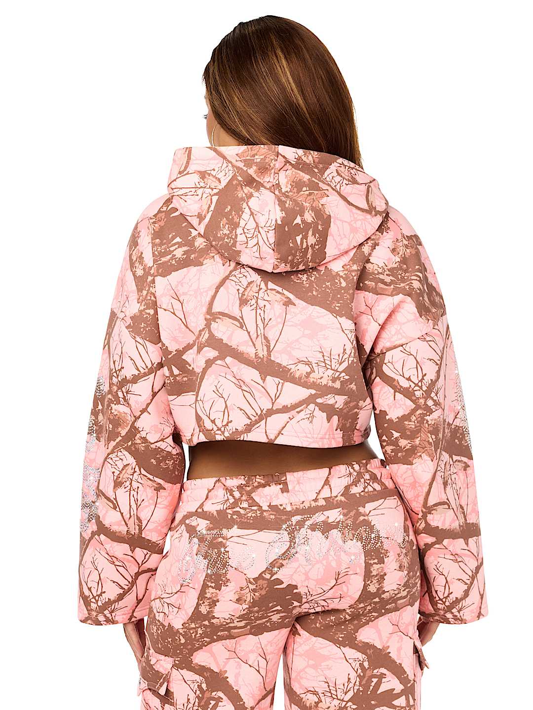 BEDAZZLED CAMO RELAXED HOODIE