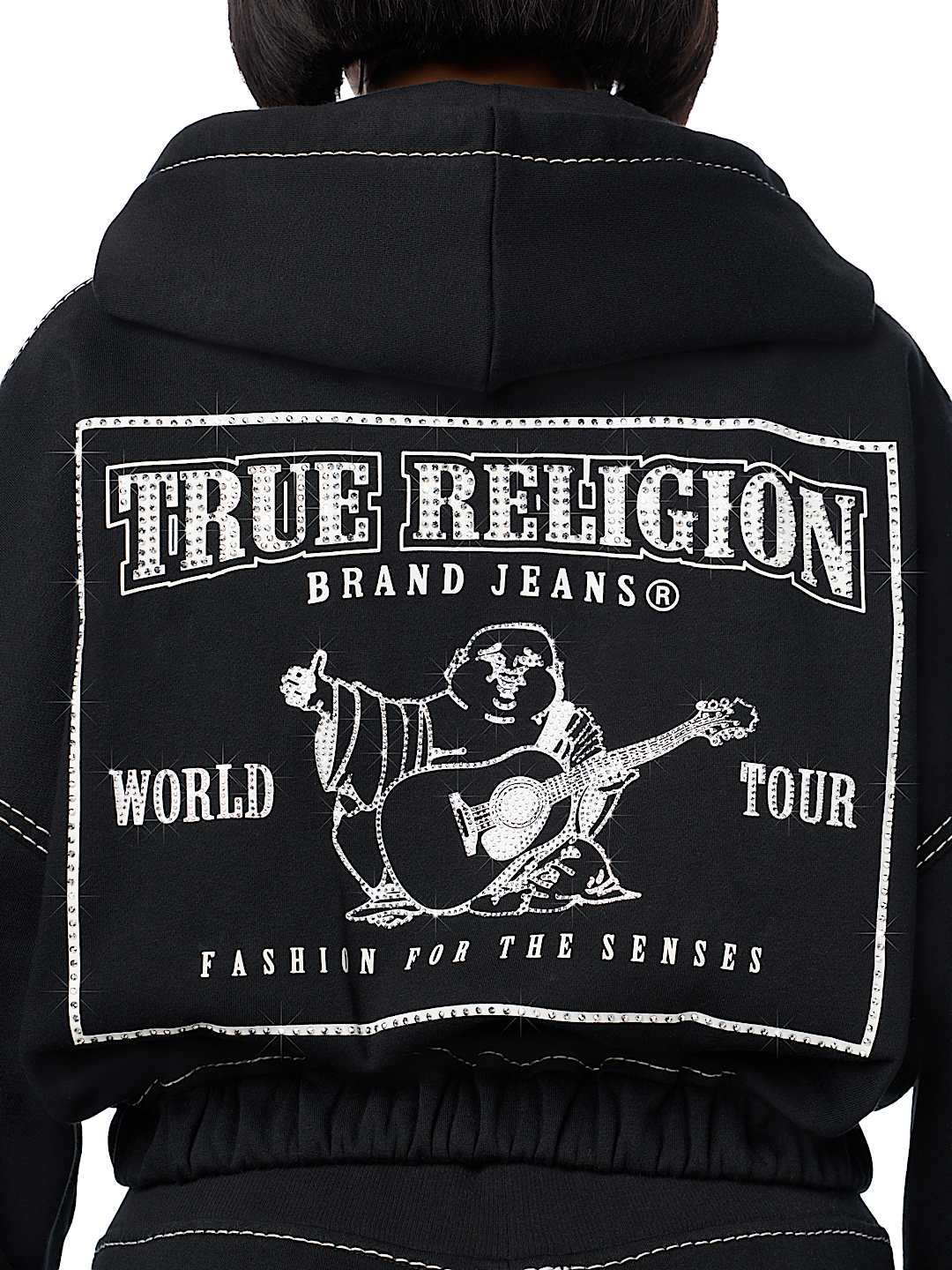 BIG T CRYSTAL GIRLFRIEND ZIP HOODIE