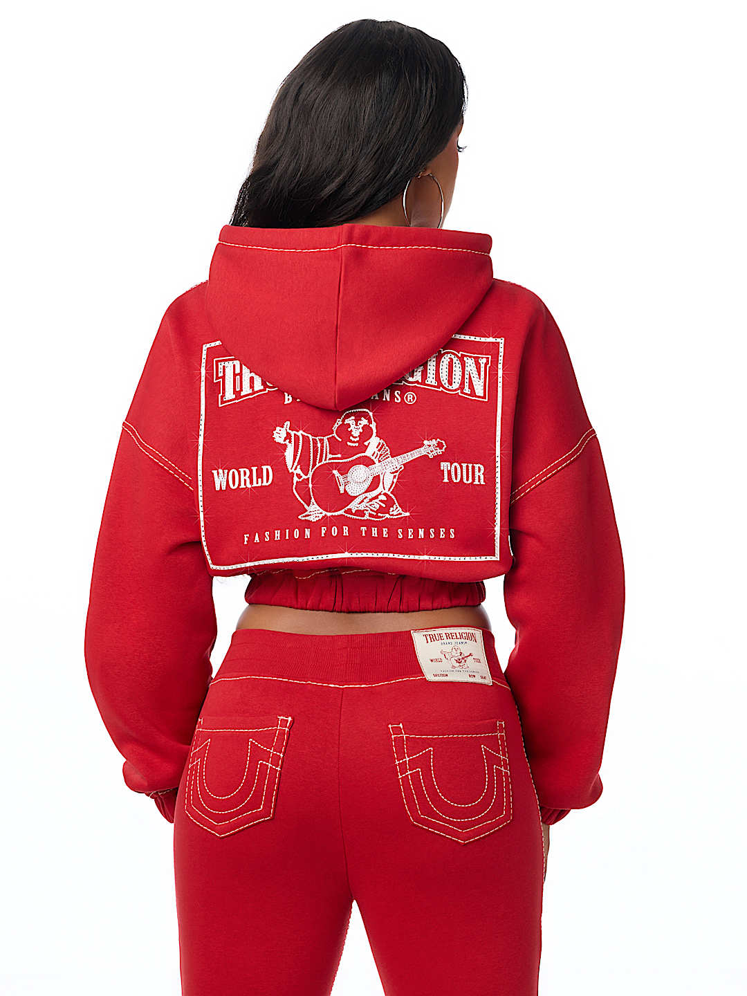 BIG T CRYSTAL GIRLFRIEND ZIP HOODIE