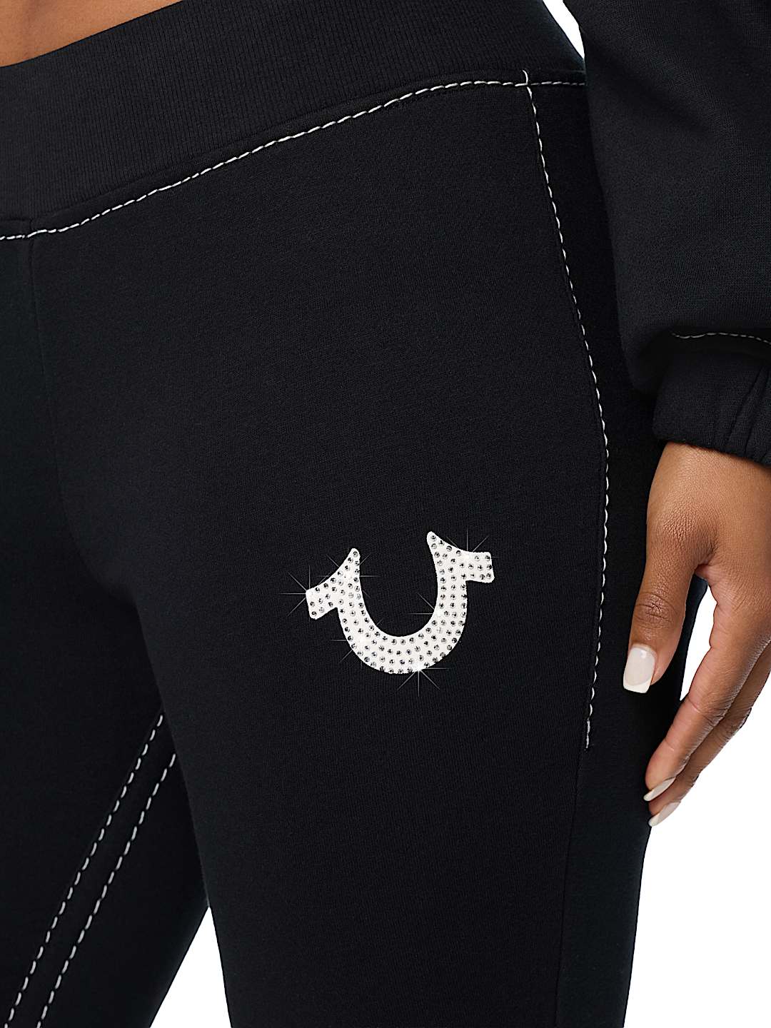 BIG T CRYSTAL BOOTCUT SWEATPANT
