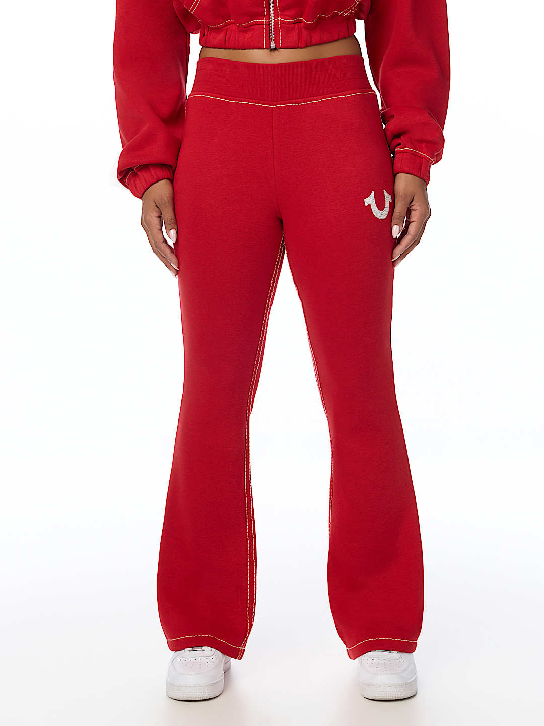 BIG T CRYSTAL BOOTCUT SWEATPANT