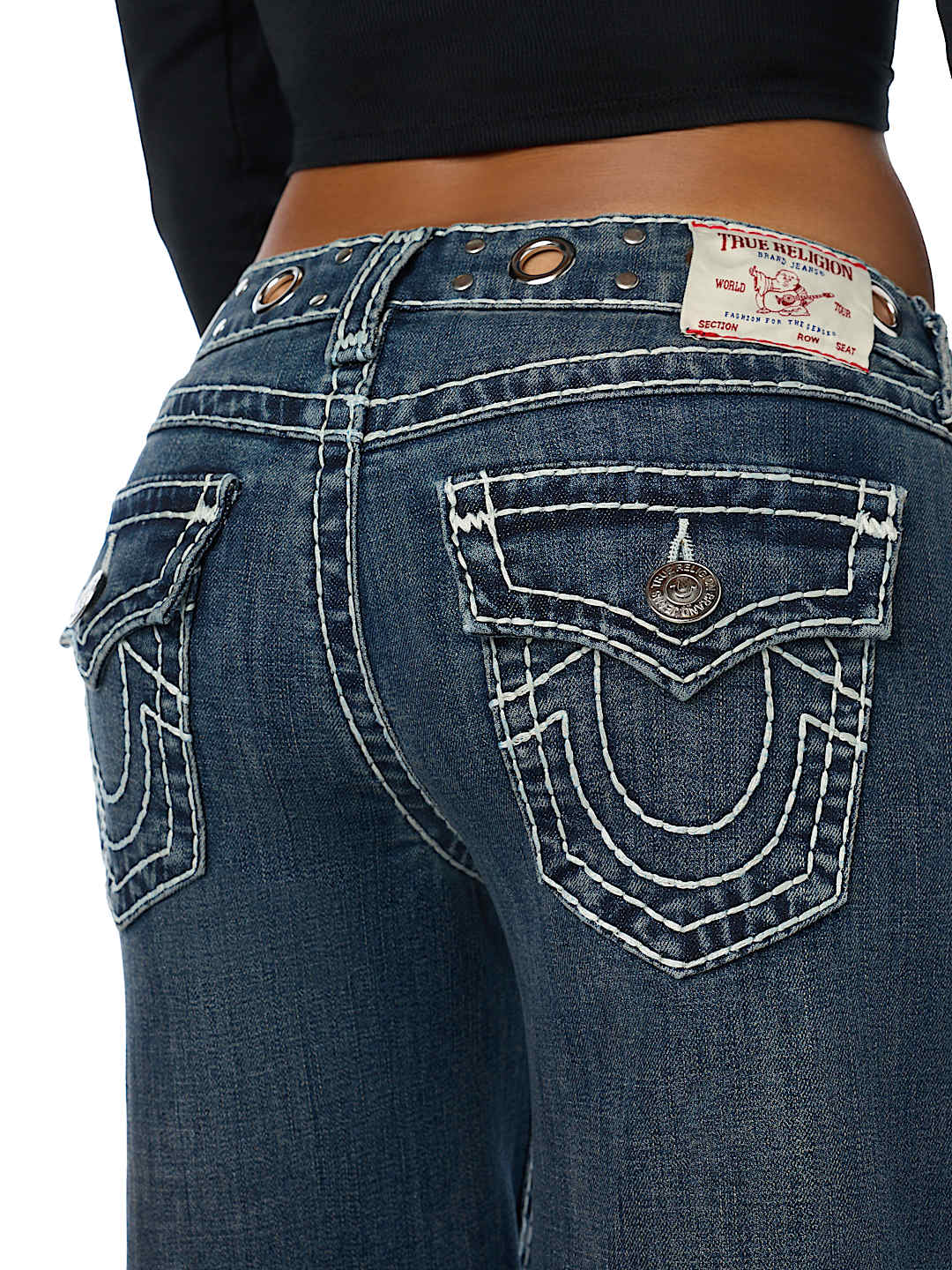 MADDIE GROMMET SUPER T FLAP SUPER BAGGY JEAN