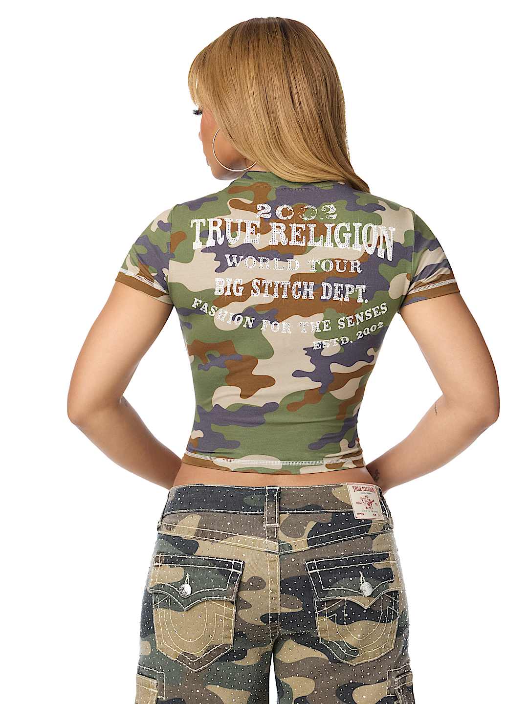 CRYSTAL CAMO BABY TEE