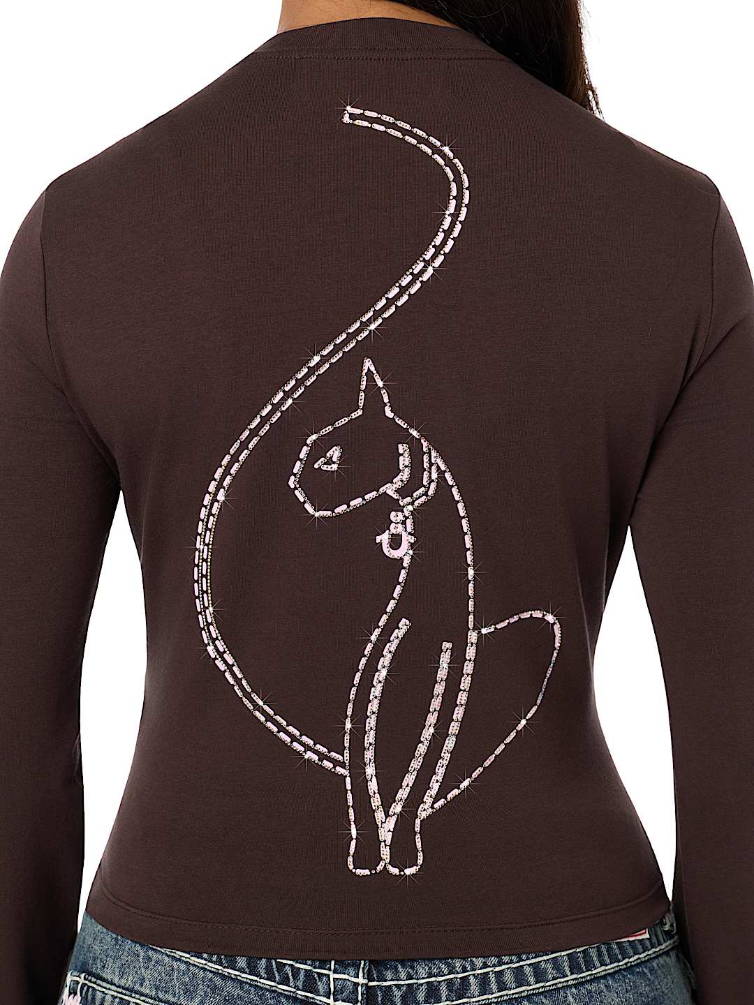 TRUE RELIGION X BABY PHAT CRYSTAL LONG SLEEVE BABY TEE