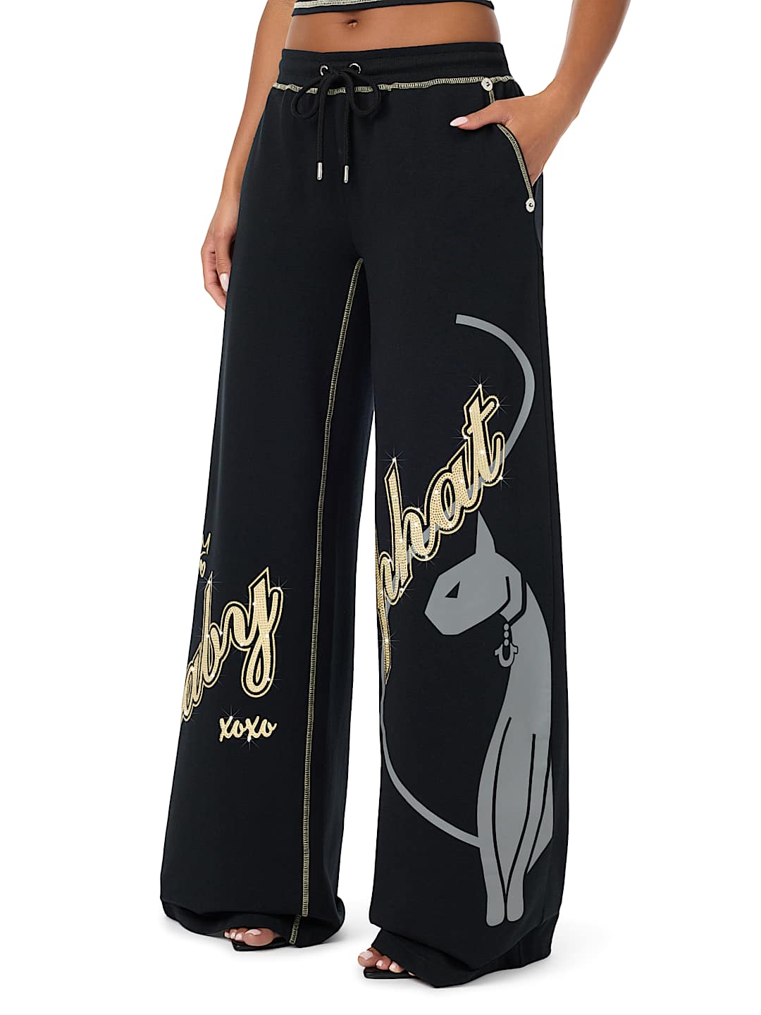 TRUE RELIGION X BABY PHAT LOW RISE BAGGY SWEATPANT