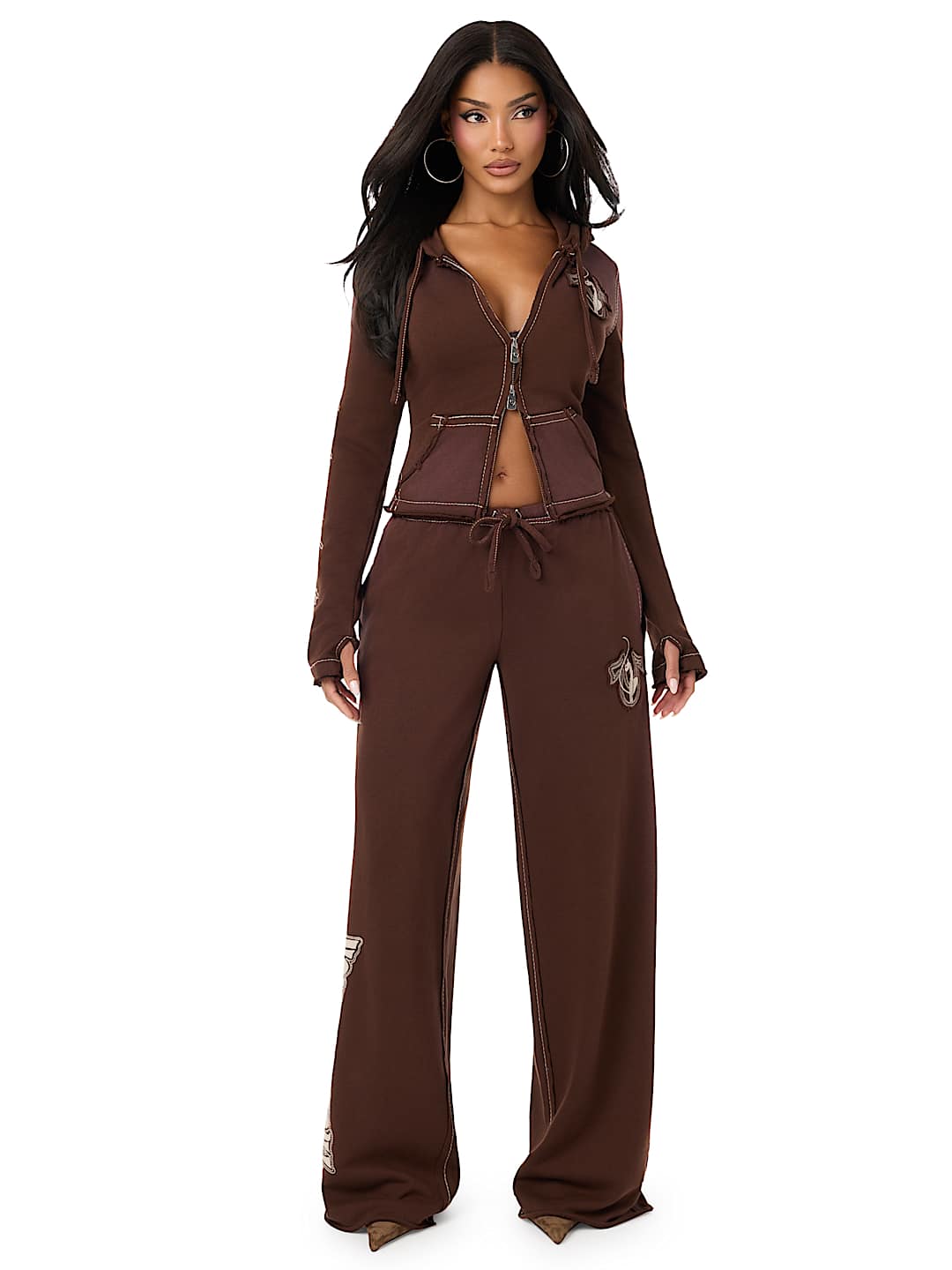 TRUE RELIGION X BABY PHAT CRYSTAL LOW RISE SWEATPANT