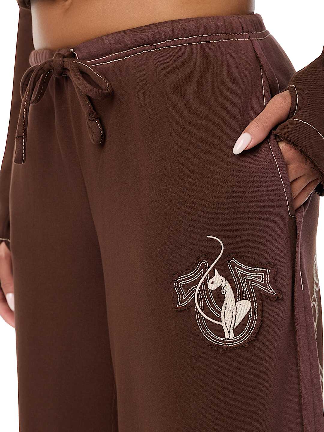 TRUE RELIGION X BABY PHAT CRYSTAL LOW RISE SWEATPANT