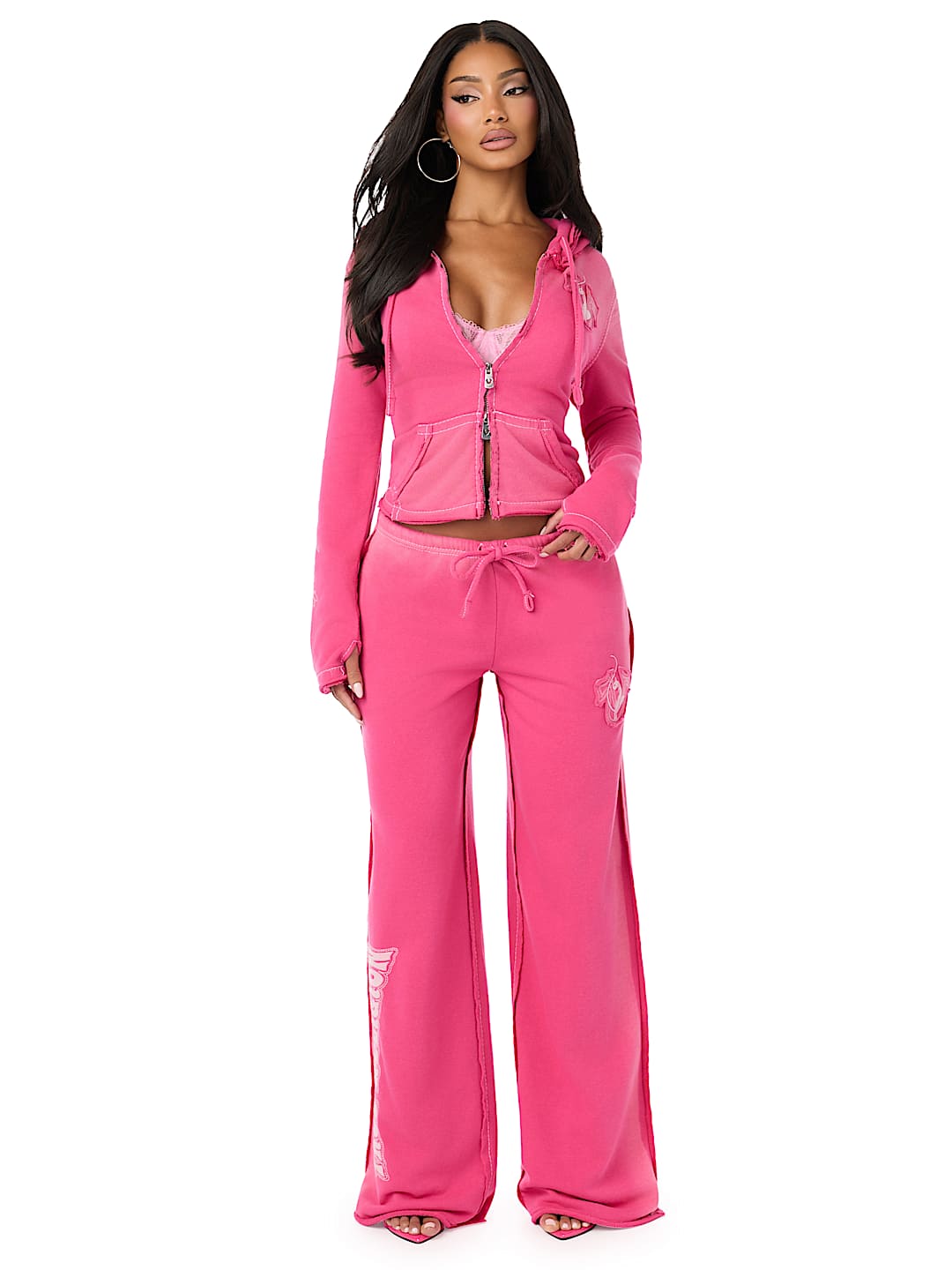 TRUE RELIGION X BABY PHAT CRYSTAL LOW RISE SWEATPANT