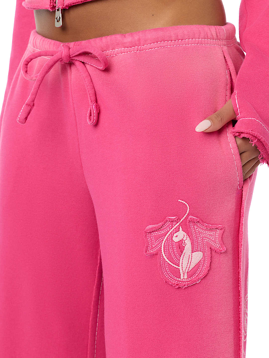 TRUE RELIGION X BABY PHAT CRYSTAL LOW RISE SWEATPANT