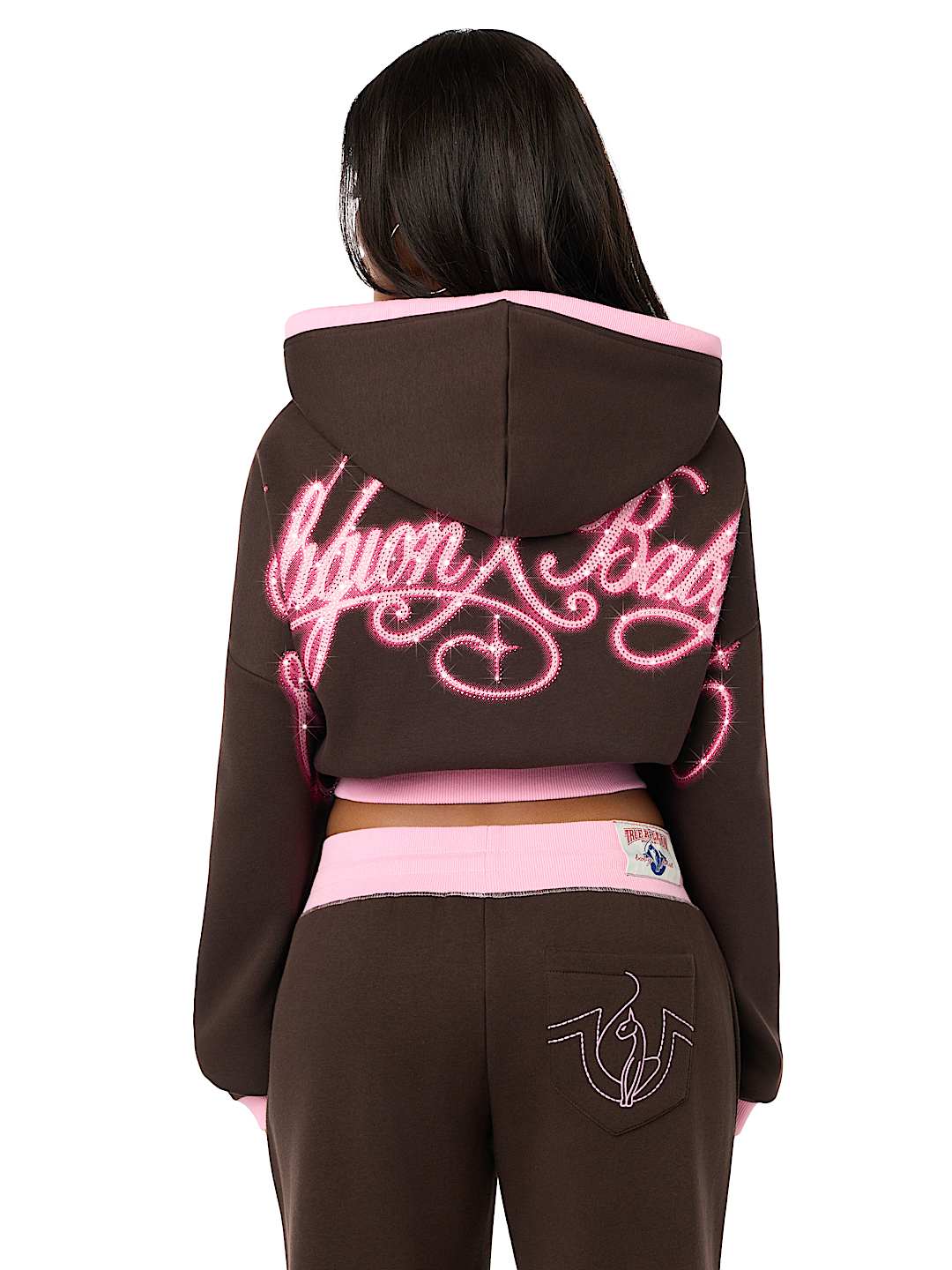 TRUE RELIGION X BABY PHAT CRYSTAL GIRLFRIEND ZIP HOODIE
