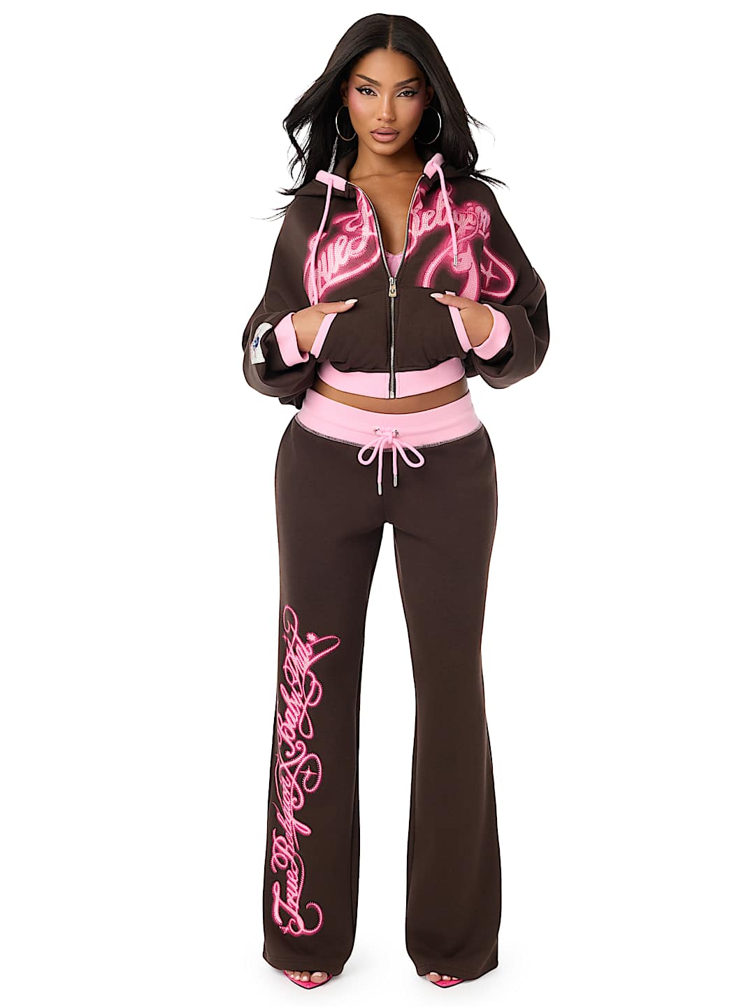 TRUE RELIGION X BABY PHAT CRYSTAL LOW RISE SWEATPANT