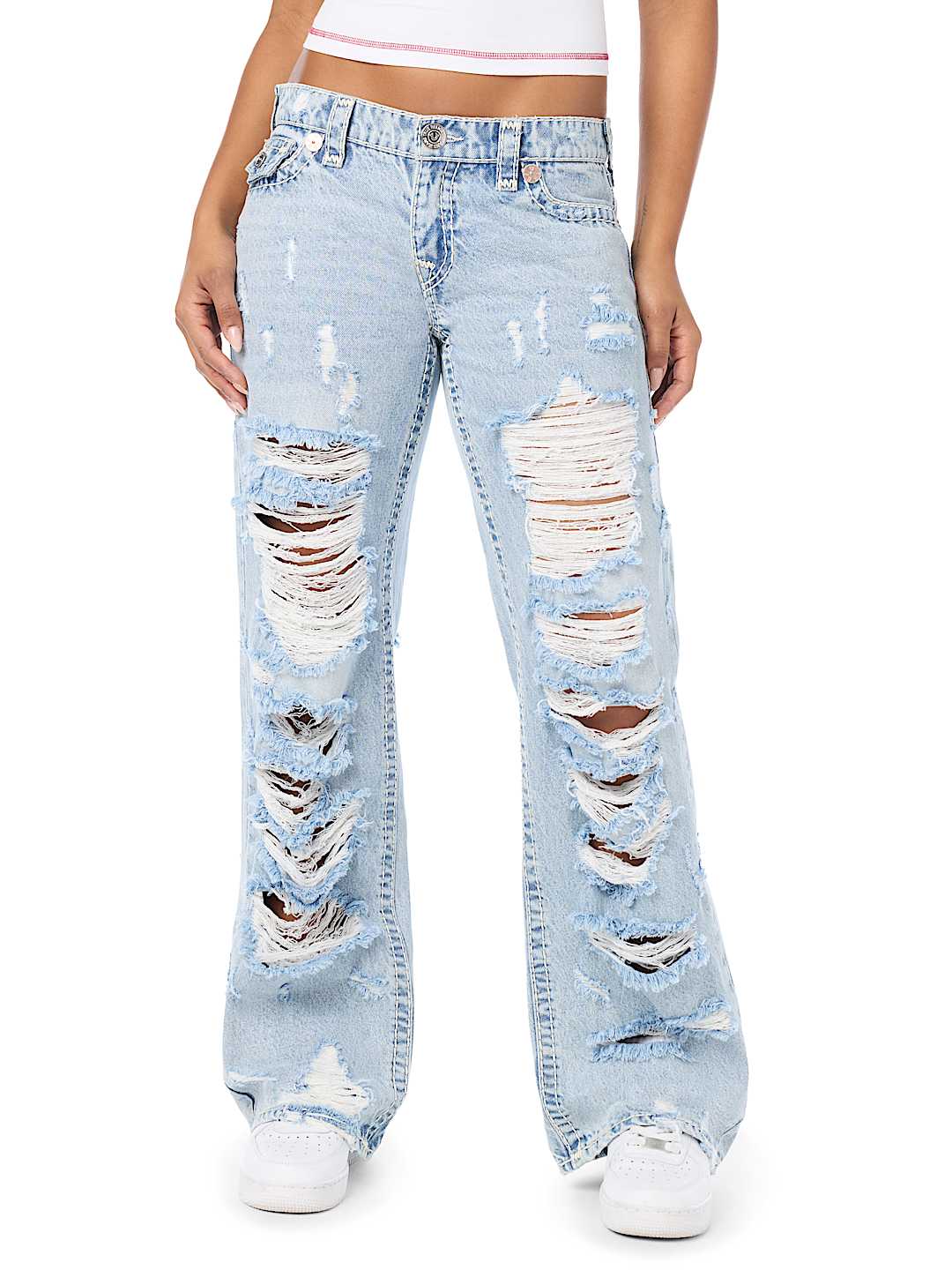 JUNO LOW RISE SUPER T FLAP BAGGY JEAN