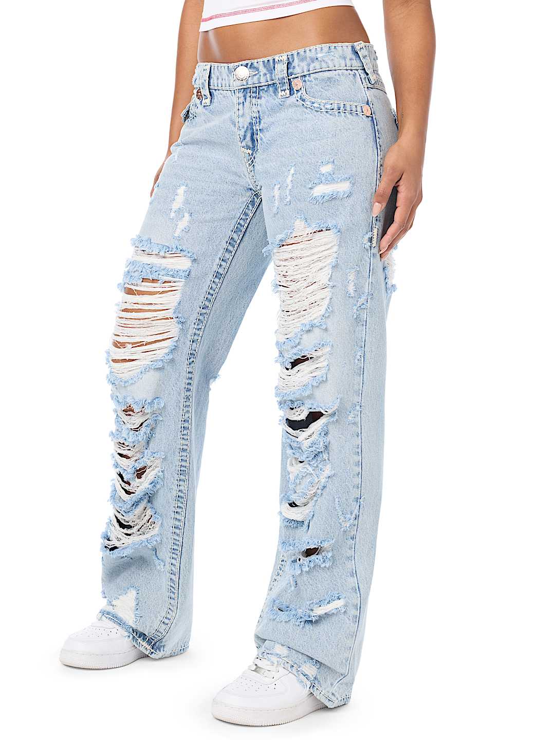 JUNO LOW RISE SUPER T FLAP BAGGY JEAN