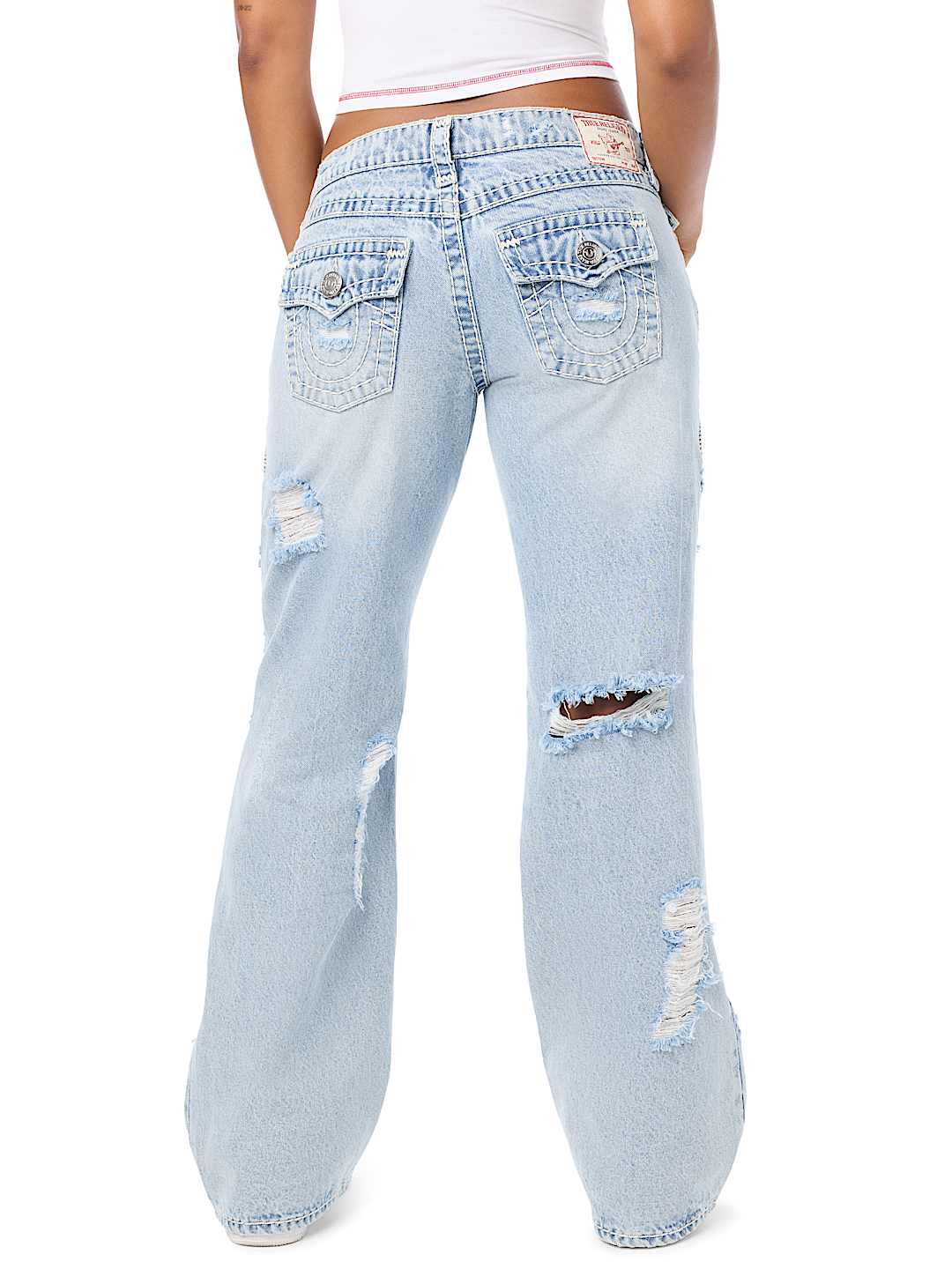 JUNO LOW RISE SUPER T FLAP BAGGY JEAN
