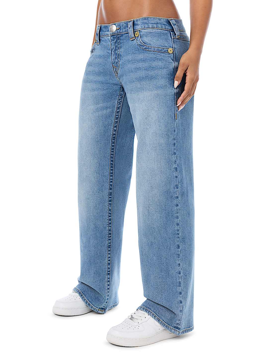 JUNO LOW RISE FLAP BAGGY JEAN