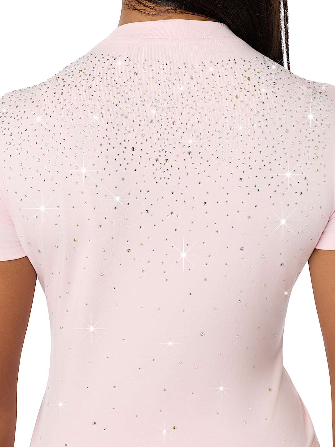 TRUE RELIGION X BABY PHAT ALLOVER CRYSTAL BABY TEE