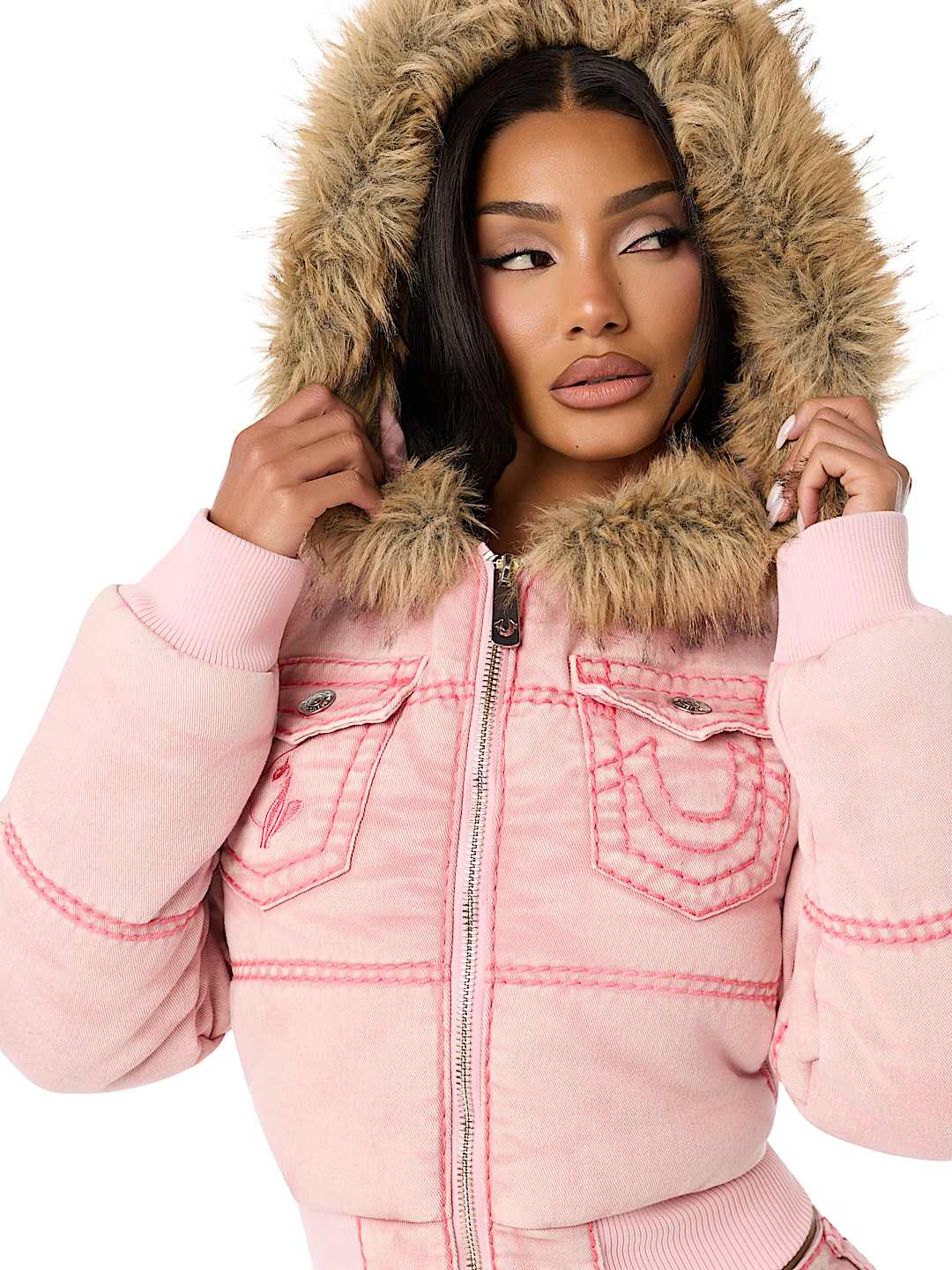 TRUE RELIGION X BABY PHAT SUPER T PUFFER JACKET 