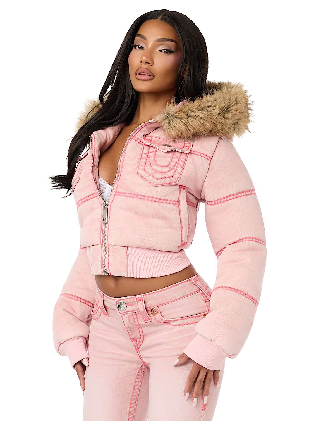 TRUE RELIGION X BABY PHAT SUPER T PUFFER JACKET 