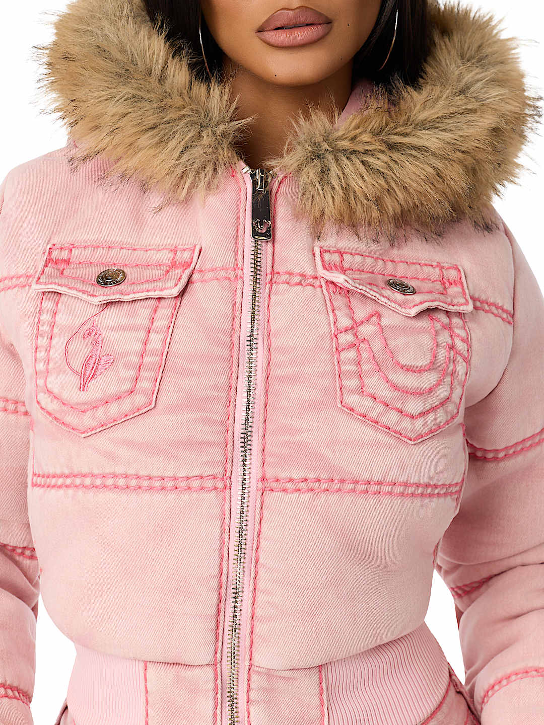 TRUE RELIGION X BABY PHAT SUPER T PUFFER JACKET 