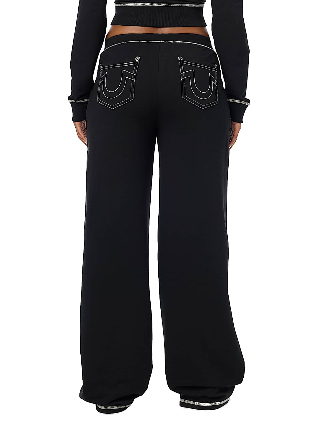 CRYSTAL LOW RISE BAGGY SWEATPANT