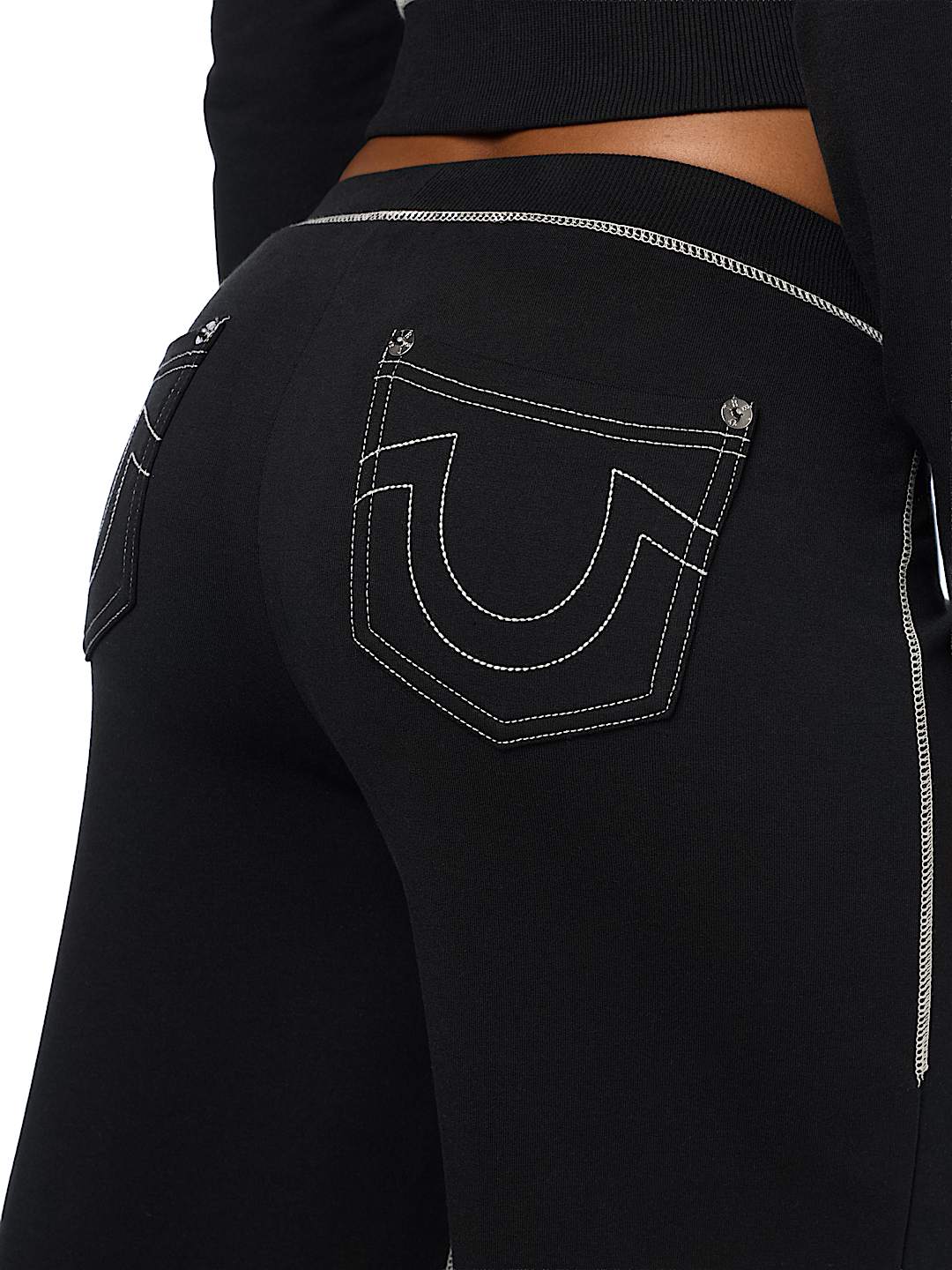 CRYSTAL LOW RISE BAGGY SWEATPANT