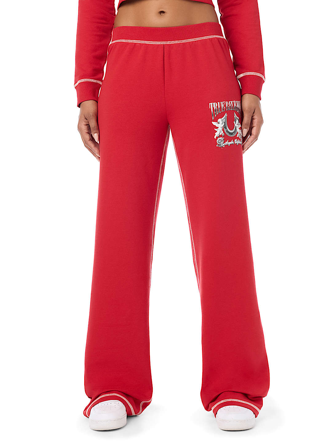 CRYSTAL LOW RISE BAGGY SWEATPANT