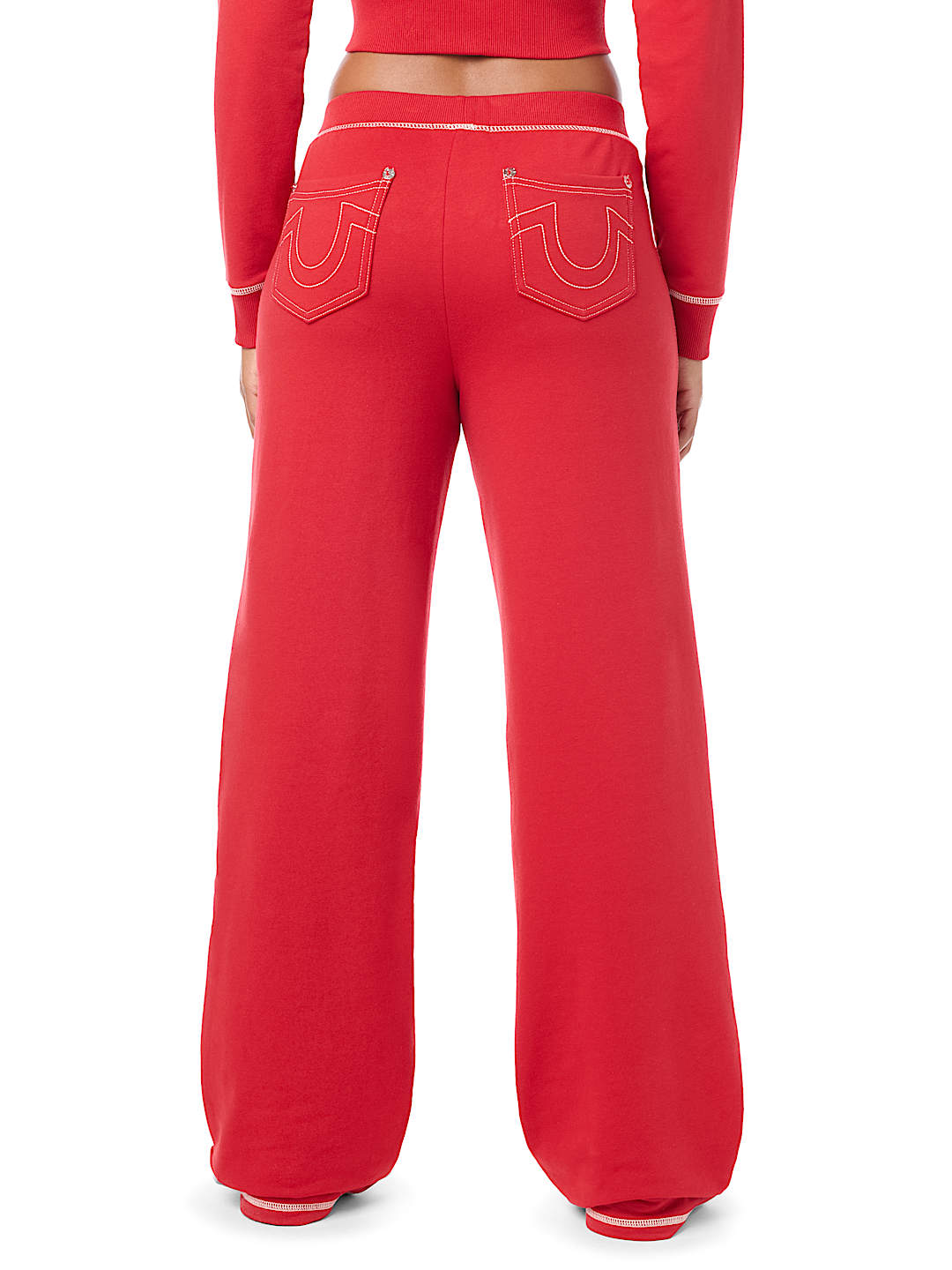 CRYSTAL LOW RISE BAGGY SWEATPANT