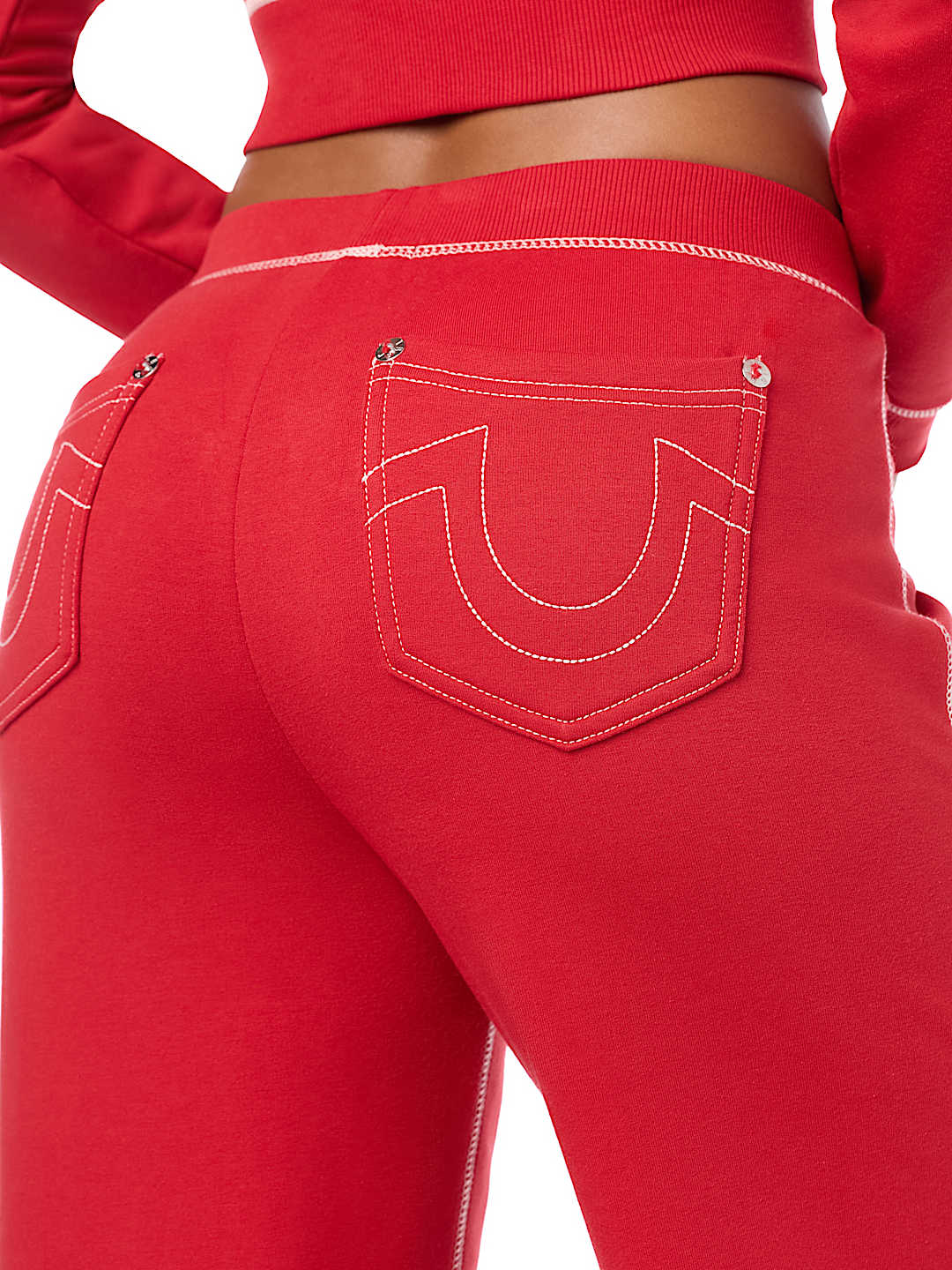 CRYSTAL LOW RISE BAGGY SWEATPANT