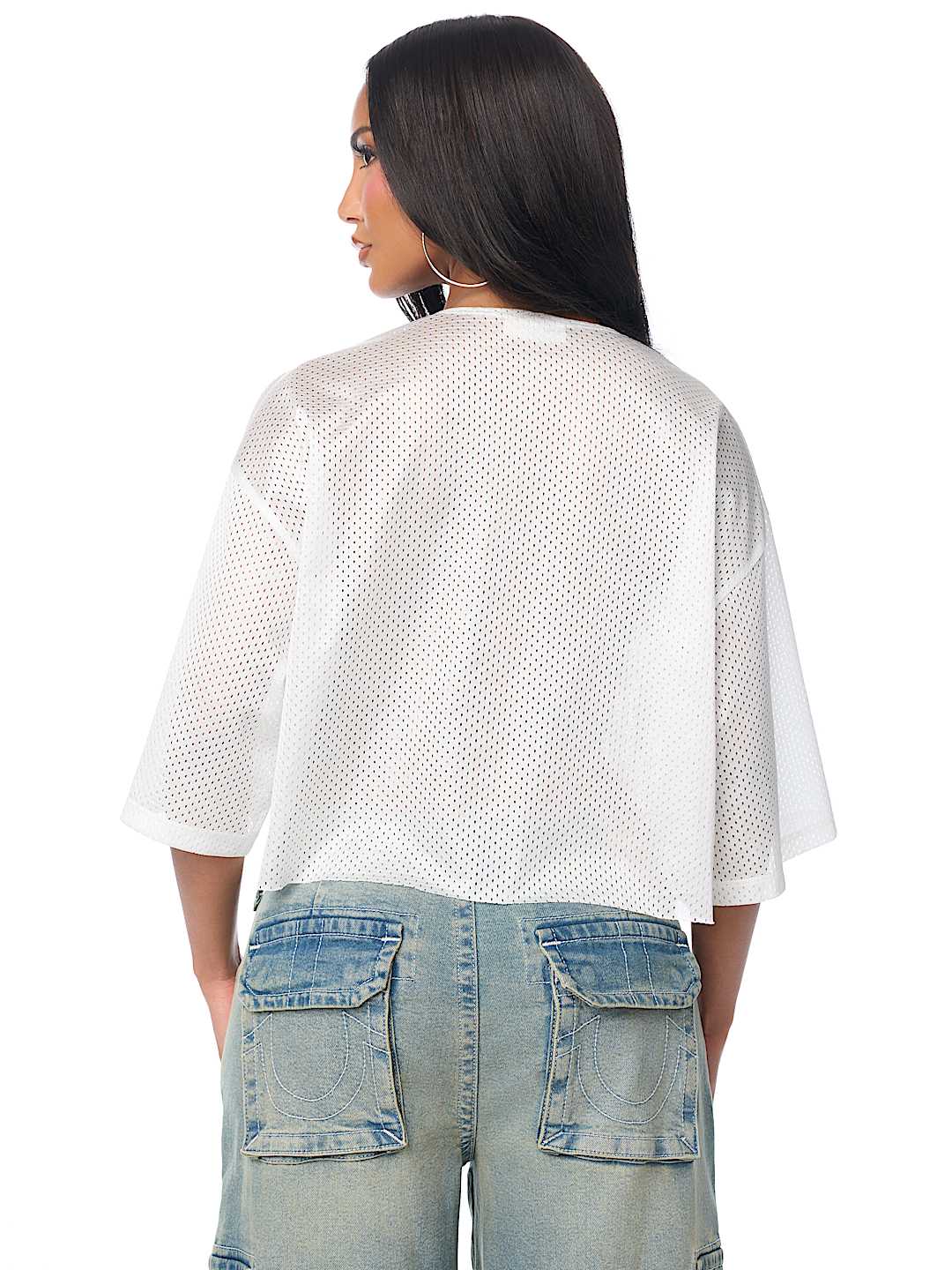 LACE JERSEY TOP
