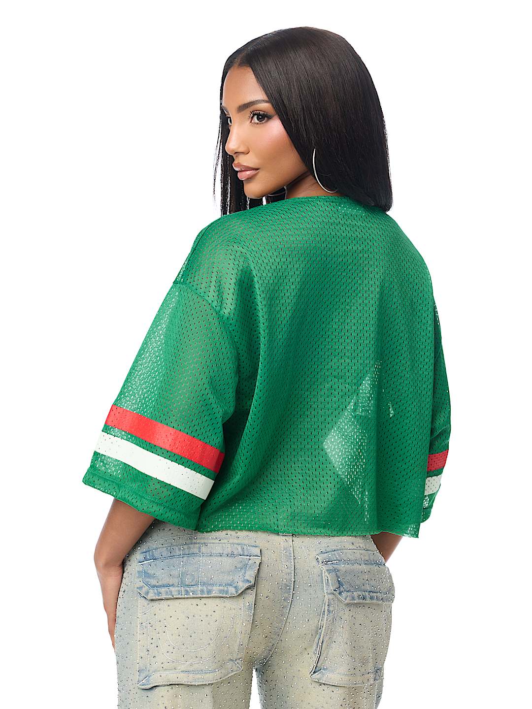 LACE JERSEY TOP