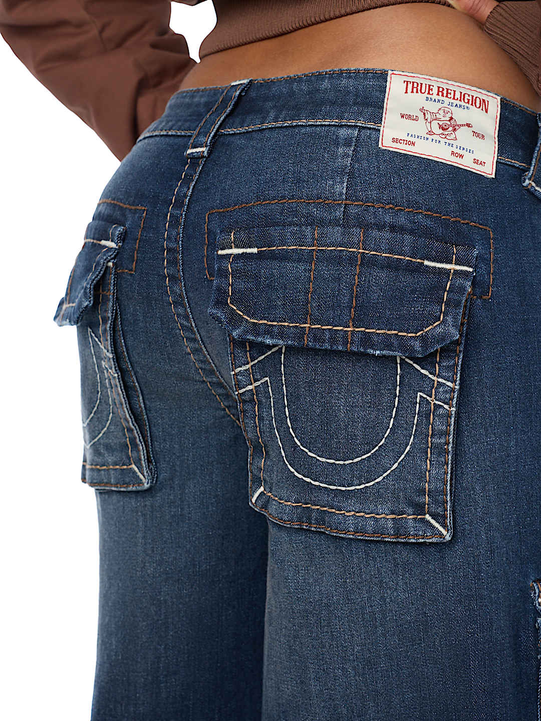 MADDIE MID RISE BIG T CARGO SUPER BAGGY JEAN