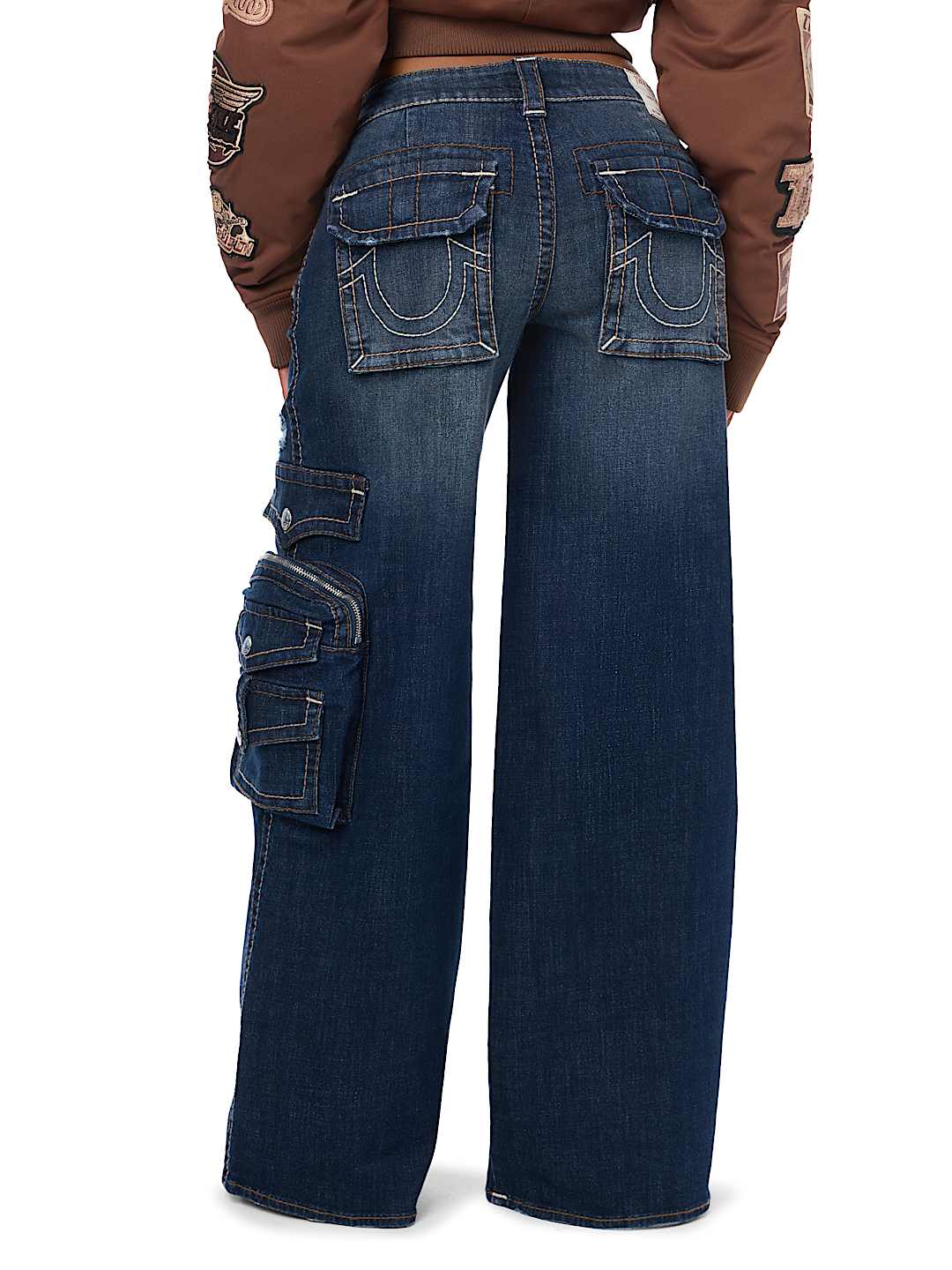 MADDIE MID RISE BIG T CARGO SUPER BAGGY JEAN