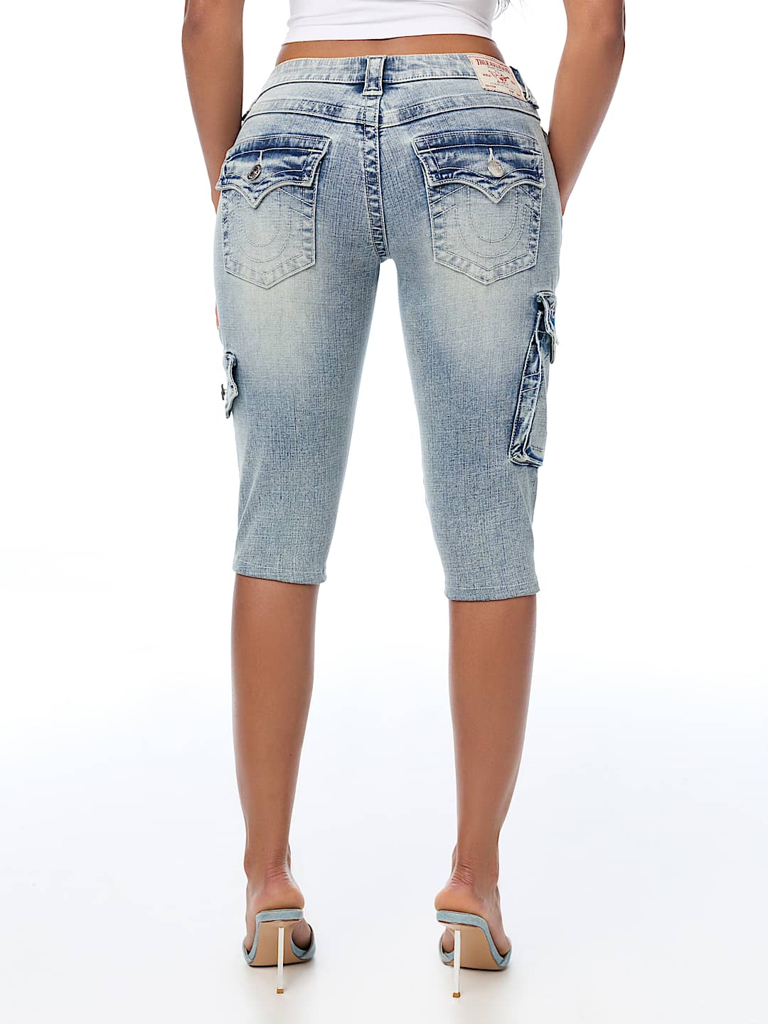 BECCA LOW RISE FLAP CARGO CAPRI 