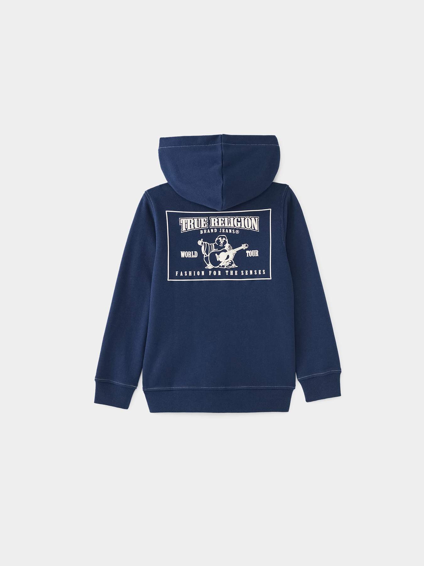 BOYS STITCH LOGO ZIP HOODIE, image 1