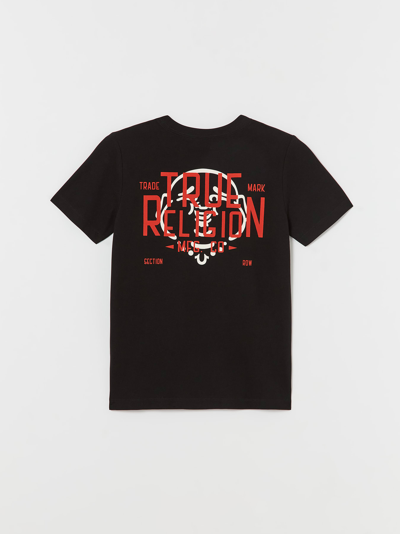 BOYS FLOCKED TR BUDDHA LOGO TEE
