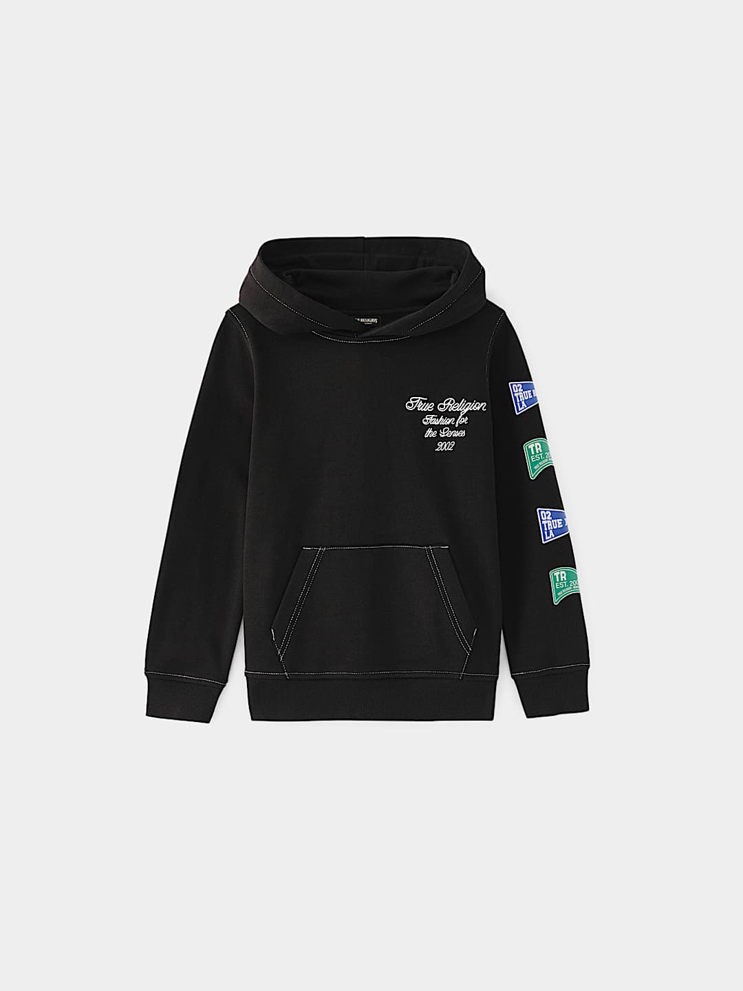 BOYS TRUE RELIGION COLLEGIATE HOODIE, image 3