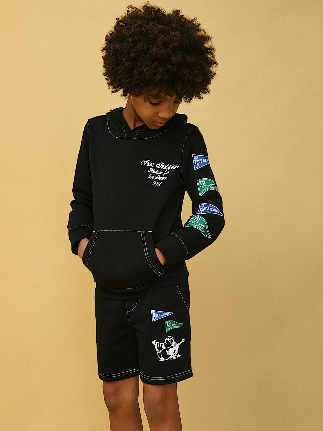 BOYS TRUE RELIGION COLLEGIATE HOODIE, image 1