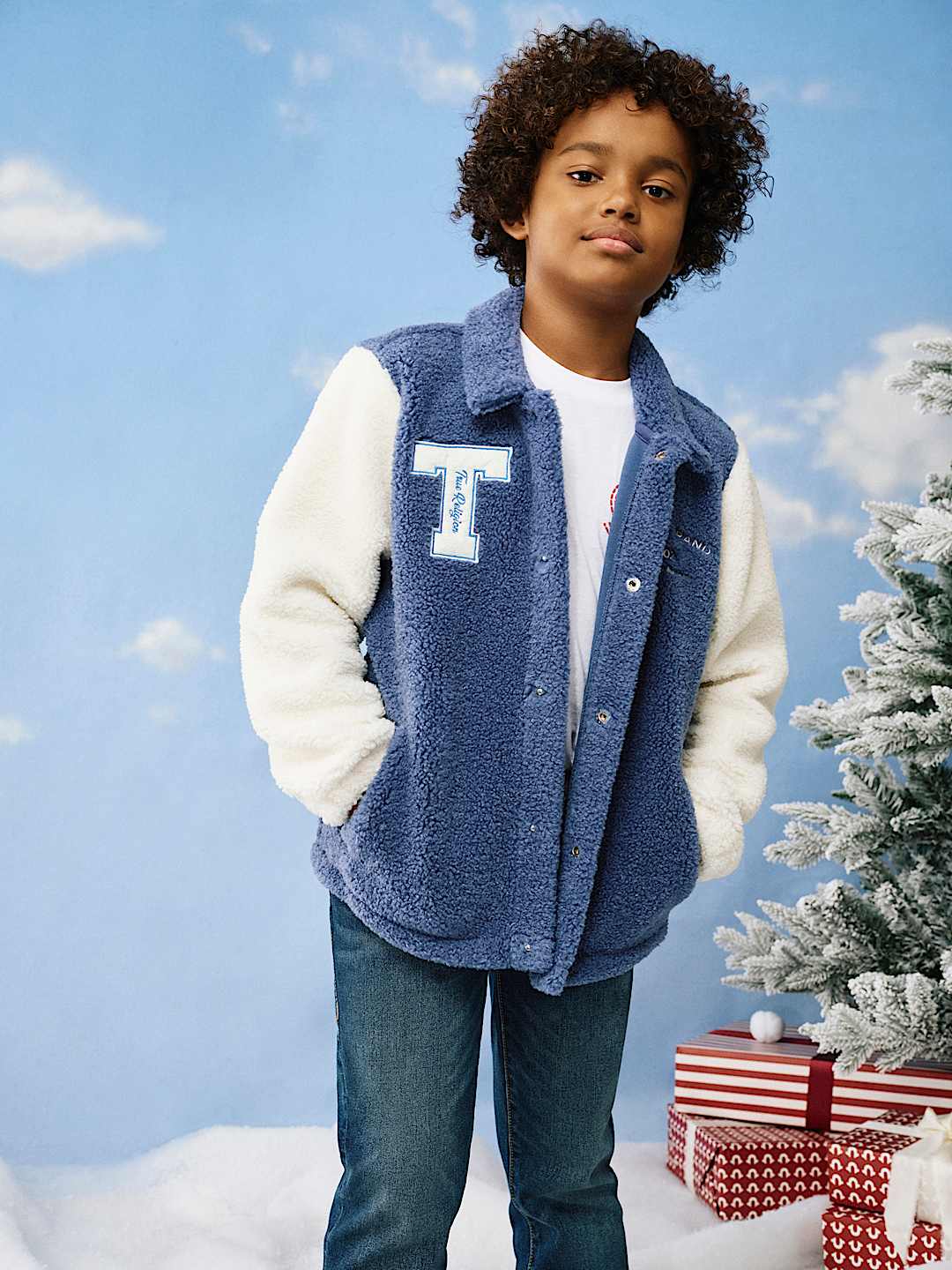 BOYS BUDDHA SHERPA JACKET, image 1