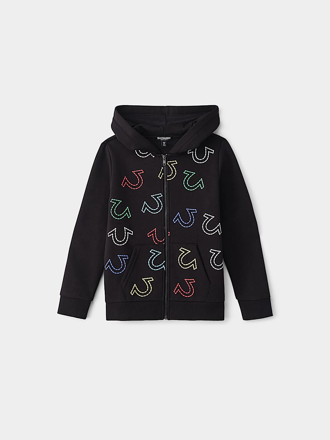 BOYS ALLOVER PRINT ZIP HOODIE