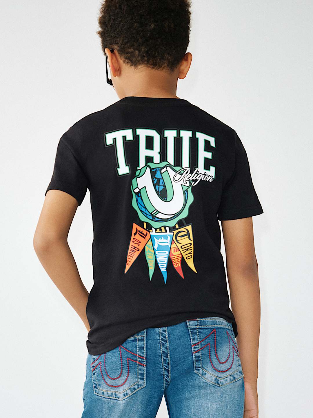 BOYS LOGO PENNANT FLAG TEE, image 1