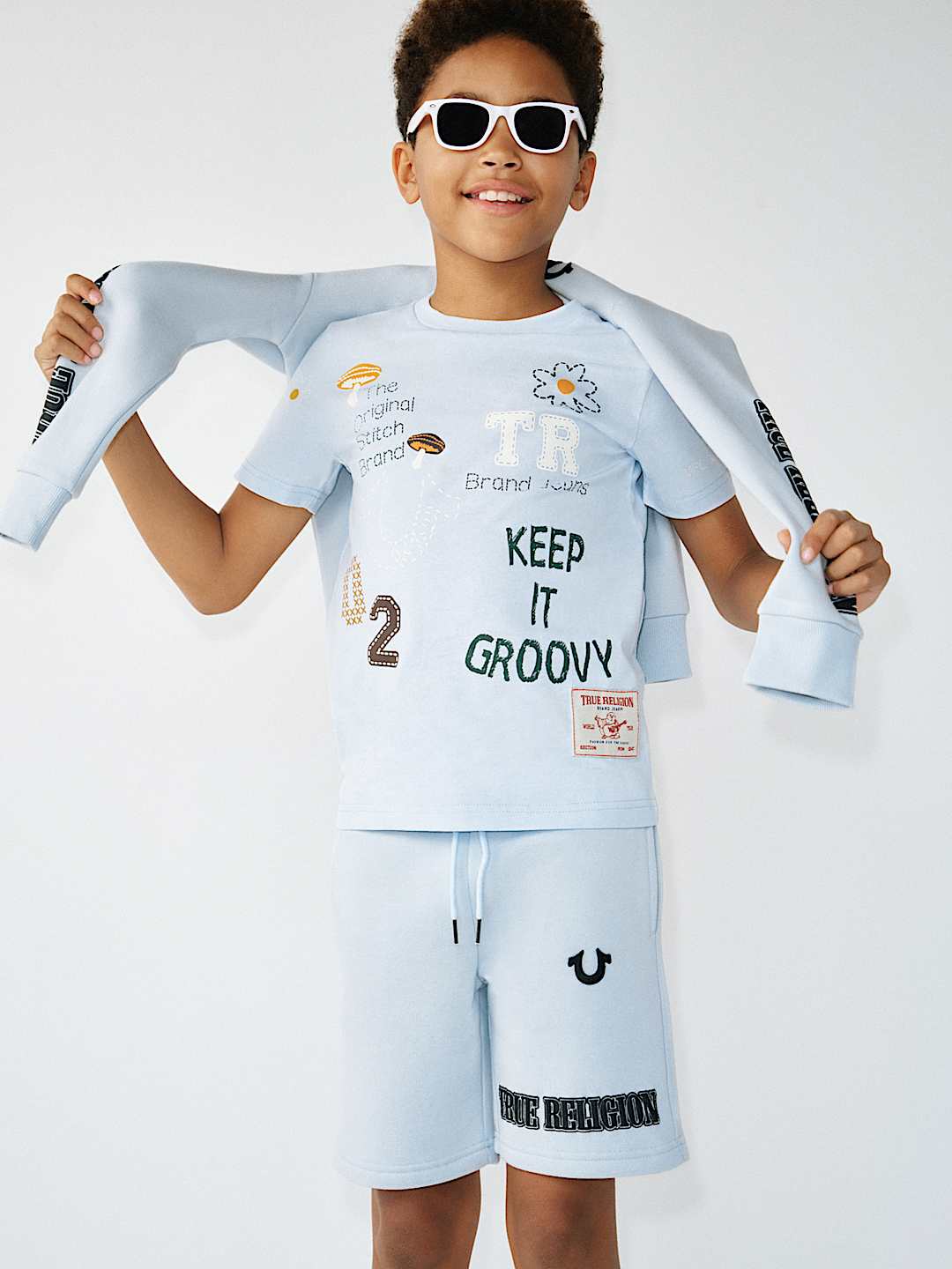 BOYS HORSESHOE LOGO SHORT, image 1