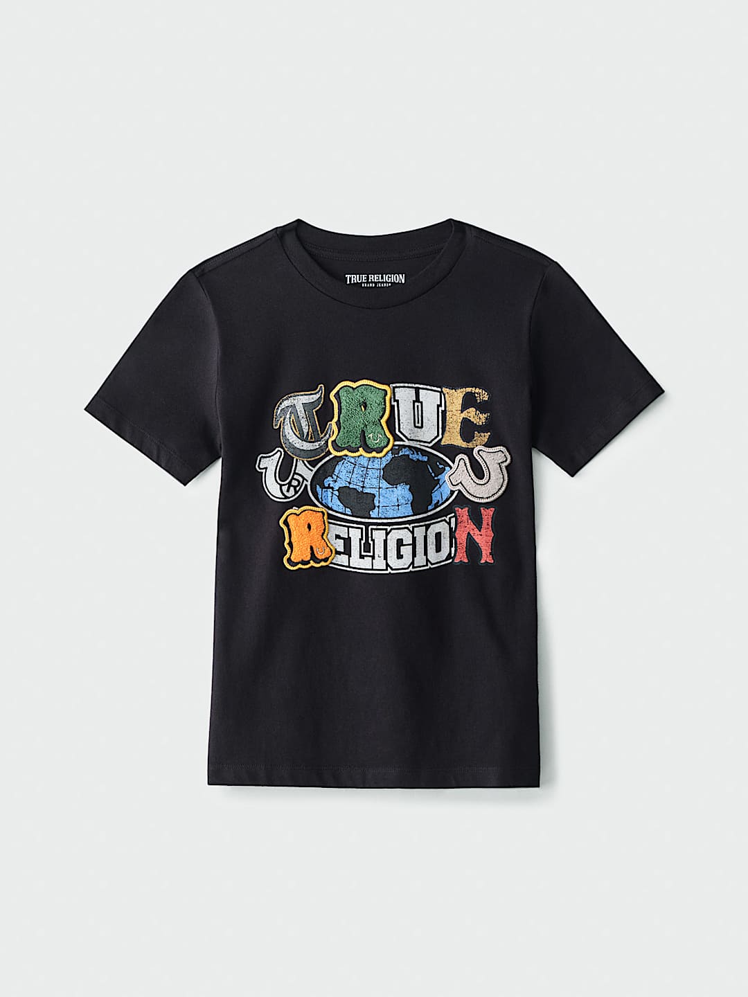 BOYS GLOBAL LOGO PATCH TEE