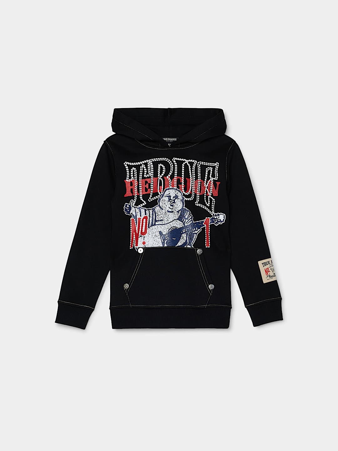BOYS TRUE 1 LOGO PULLOVER HOODIE
