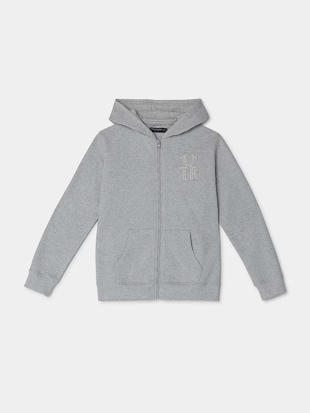 BOYS HORSESHOE APPLIQU&Eacute; ZIP HOODIE